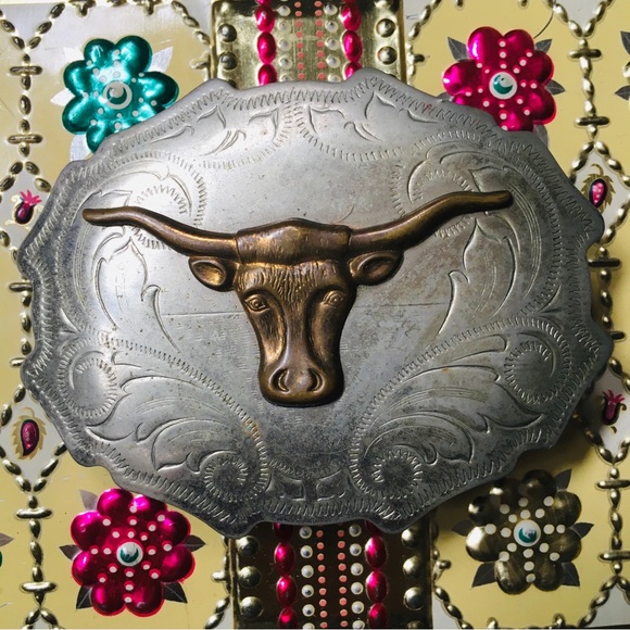 Vintage Longhorn Buckle - Picture 1 of 7
